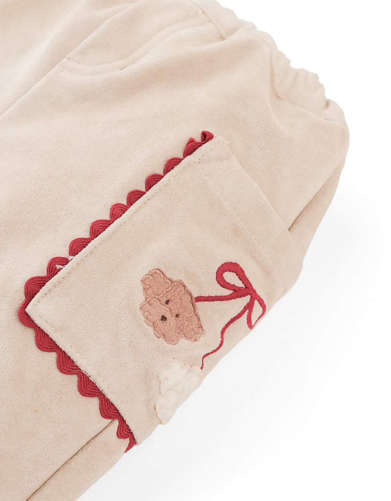 GINGERSNAPS FALL 2026 BABY NELLIE STRAIGHT CUT PANT WITH POODLE DETAIL