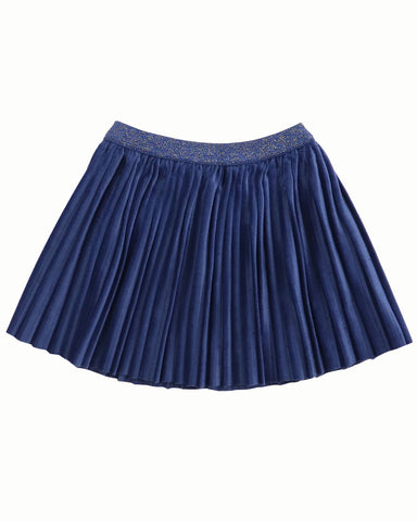 STELLA MCCARTNEY Girl Chambray Skirt With Landscape Patches