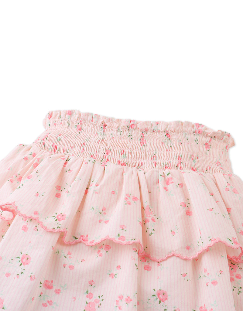GINGERSNAPS SS26 Baby Bea Skort with Smocked Bodice & Embroidered Scallop