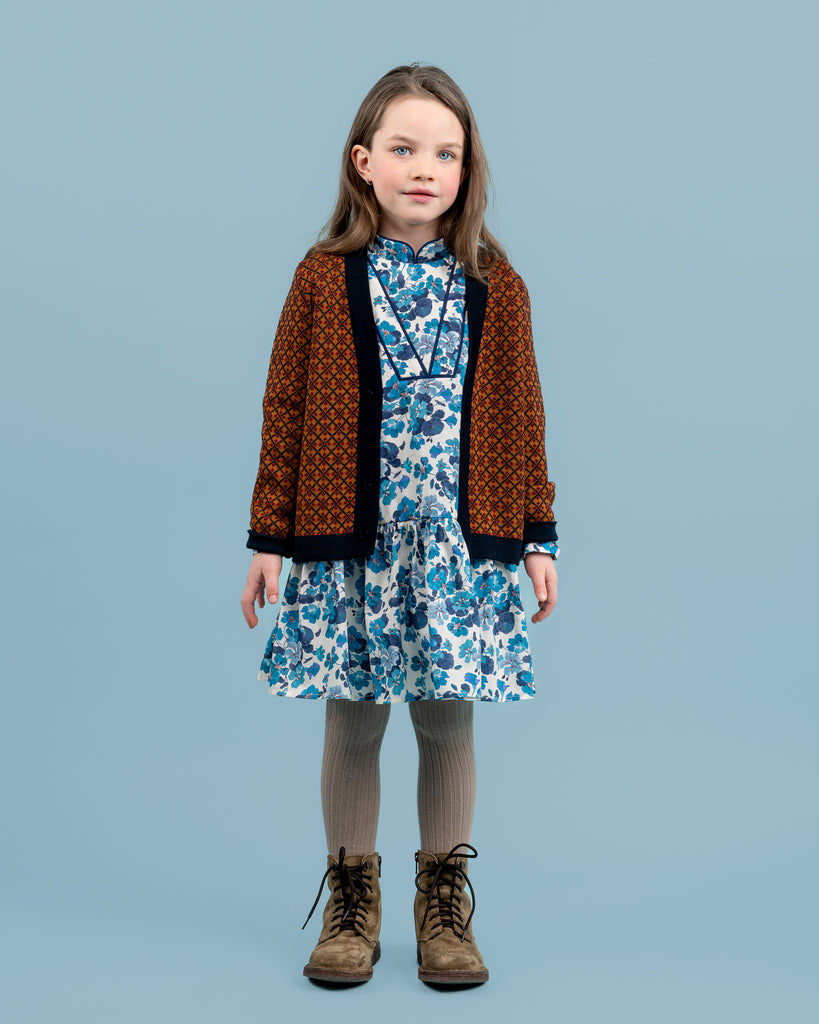 PAADE MODE "THE STARBOUND" Victoria Cotton Dress With Stand-up Collar