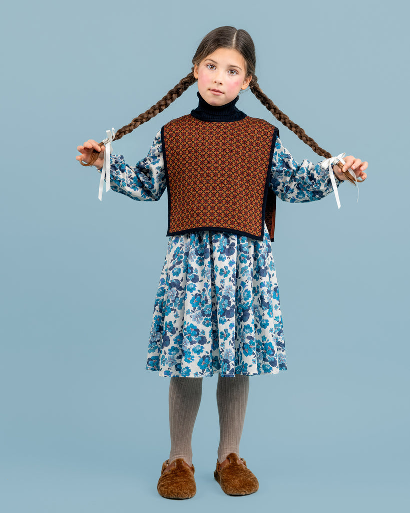 PAADE MODE "THE STARBOUND" Victoria Cotton Dress With Stand-up Collar