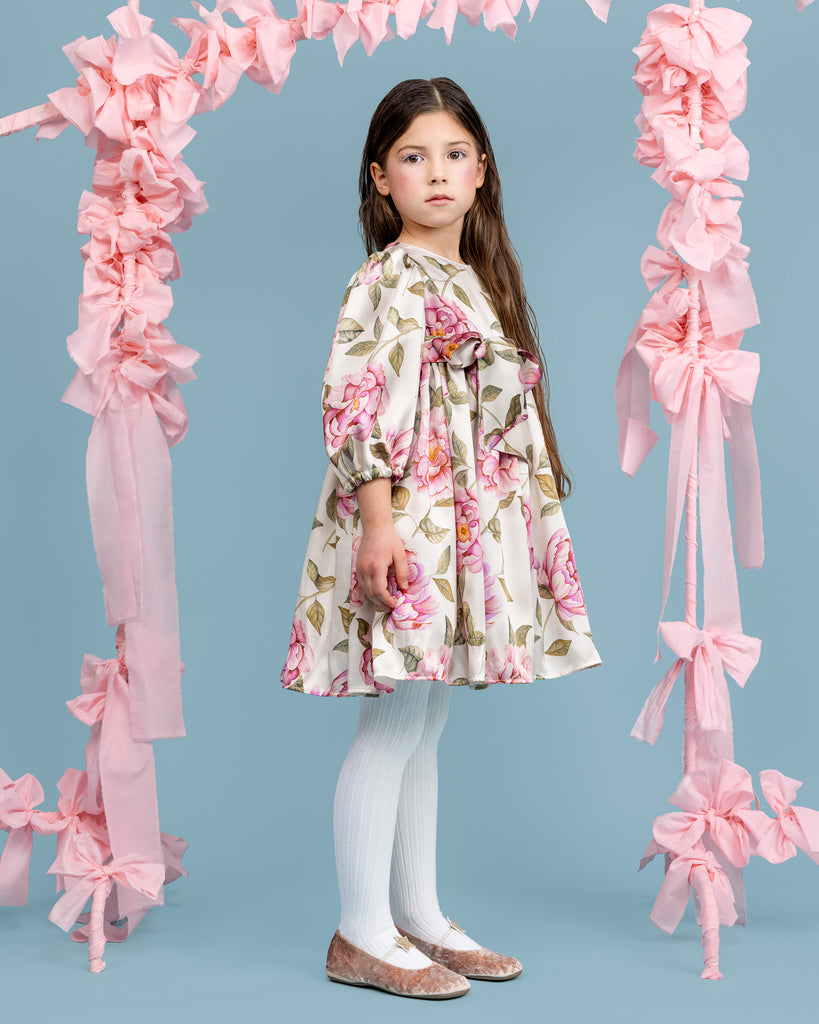 PAADE MODE "THE STARBOUND" Florence Silk Dress in Milkwhite