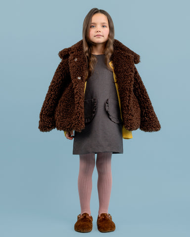EMILE ET IDA FW25 BEBE FLOWER POCKET CORDUROY PANTS