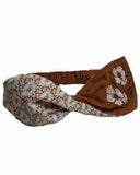 GINGERSNAPS Twist Headband with Floral Inside
