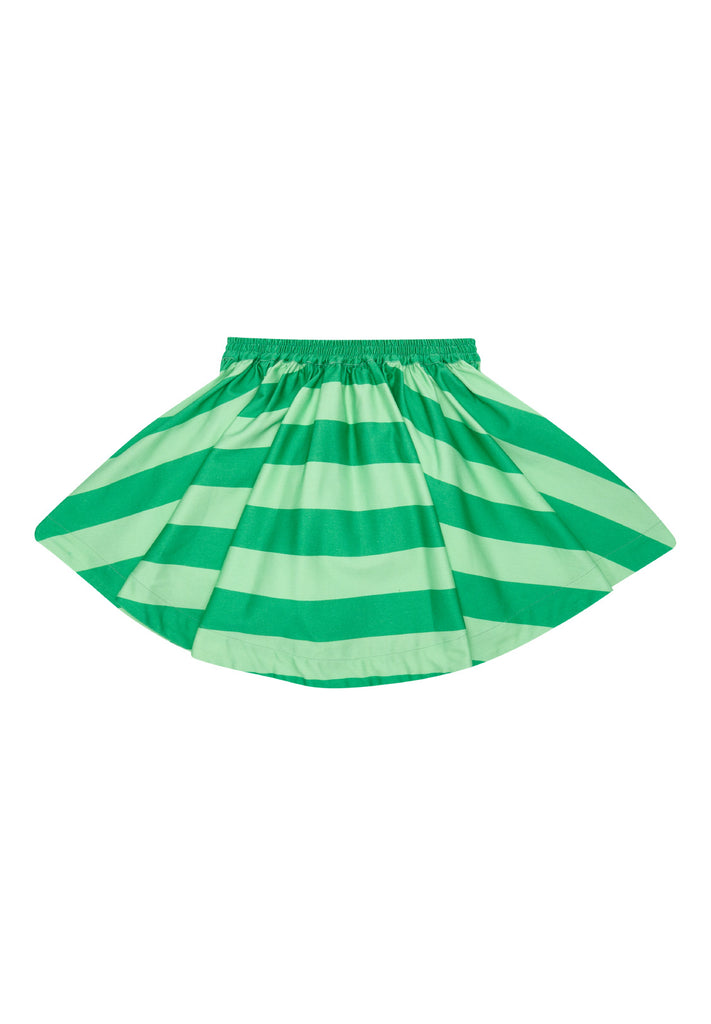 THE MIDDLE DAUGHTER SS24 IN FULL SWING Skirt in CUCUMBER STRIPE