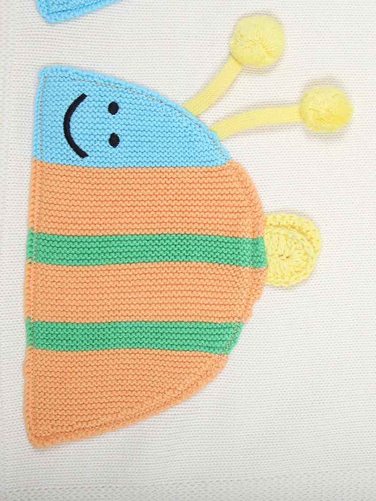 STELLA MCCARTNEY KIDS Organic Cotton Knit Baby Blanket