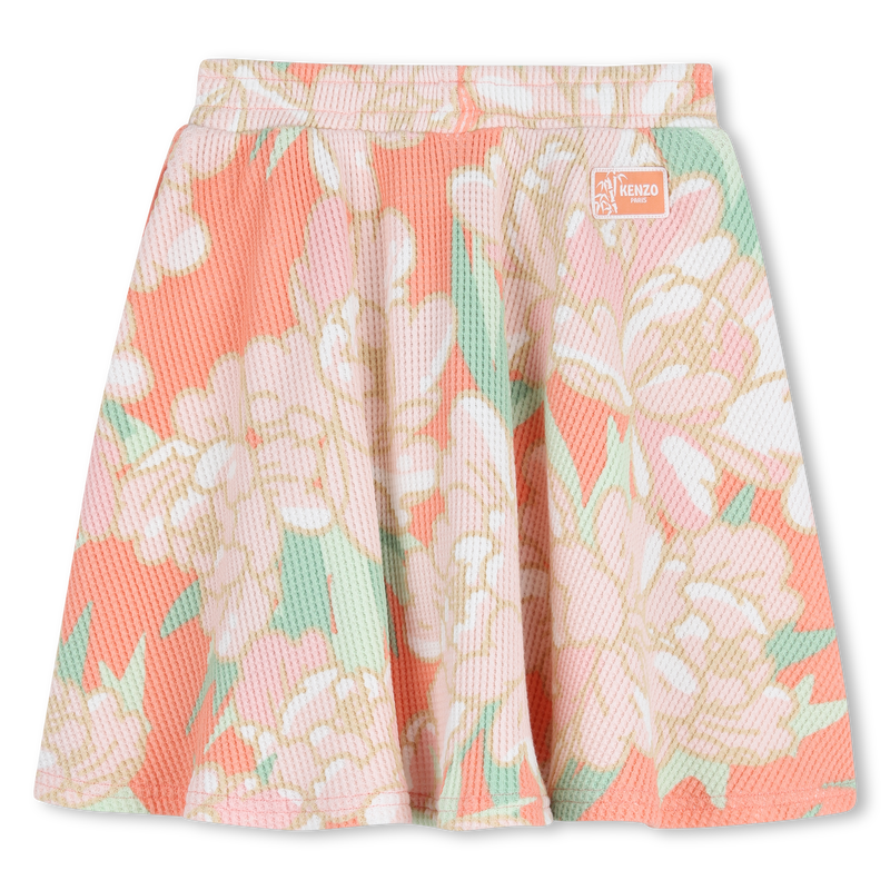 KENZO SS2026 FRENCH TERRY SKIRT WITH WAFFLE EFFECT