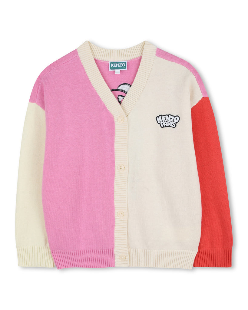 KENZO SS2026 SLEEVELESS KNITTED CARDIGAN with PANDA