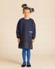 MORNING MESS THERAPY VERONICA COMBINED FLEECE AND FABRIC DRESS