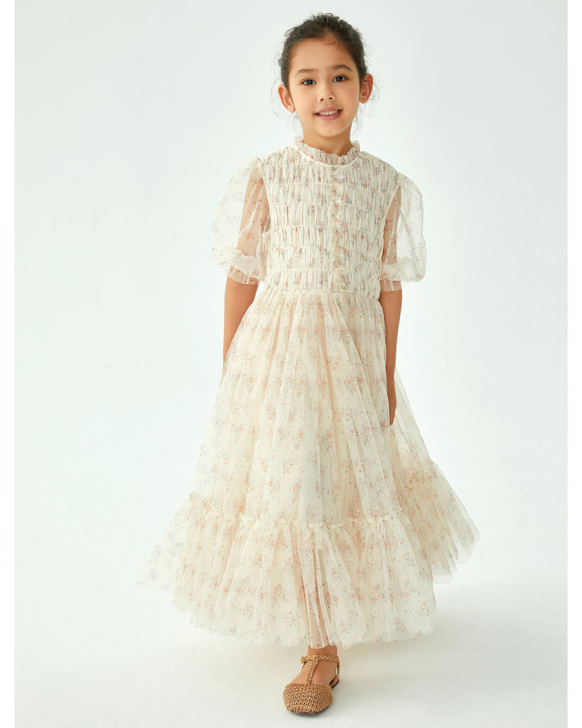 C'ERA UNA VOLTA SPRING 2026 	 Valentina Dress Cream Flower