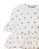 MiMiSol SS25 Beige Polka Dot Flounce Dress