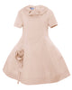 MIMISOL Spring Summer 2026 REDINGOTE COTTON DRESS in SALMON