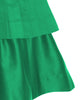 MIMISOL Spring Summer 2026 PLEATED COTTON DRESS in GREEN