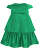 MIMISOL Spring Summer 2026 PLEATED COTTON DRESS in GREEN