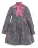 MIMISOL FALL 2026 Polka-Dot Jacquard Dress in Green and Pink