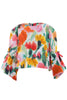 MIMISOL Spring Summer 2026 FLORAL PRINT BLOUSE TOP