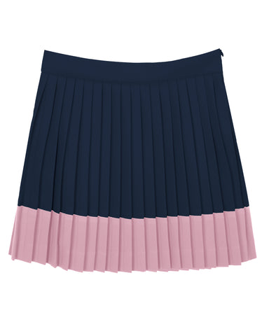STELLA MCCARTNEY Girl Chambray Skirt With Landscape Patches