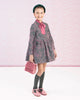 MIMISOL FALL 2026 Polka-Dot Jacquard Dress in Green and Pink