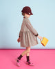 MIMISOL Fall Winter 2025 BOW-EMBELLISHED PRINCE OF WALES CHECK DRESS