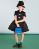 MIMISOL Fall Winter 2025 REDINGOTE DUCHESSE DRESS in BLACK and WHITE