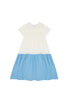 THE MIDDLE DAUGHTER SS24 NICE AS A PIE Dress in Porcelain and Sky