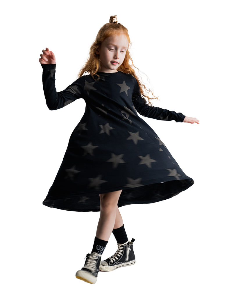 NUNUNU FW23 Star 360 Dress in Black