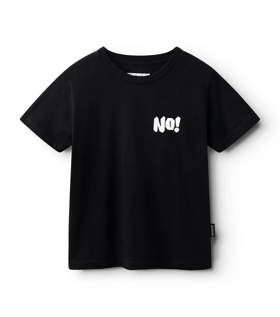 NUNUNU SS25 OH NO! T-SHIRT in Black