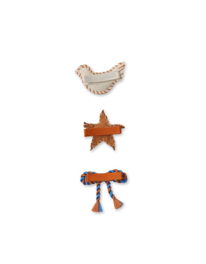 GINGERSNAPS SS24 Hair Clip Fabric Set of 3