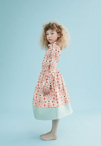 THE MIDDLE DAUGHTER AW23 Double Whammy Dress in Peacock and Rose Quartz