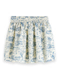 SCOTCH AND SODA SS24 GIRL ALL-OVER PRINTED MINI SKIRT