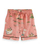 SCOTCH AND SODA SS24 GIRL STRAIGHT LEG ALL-OVER PRINTED SHORTS