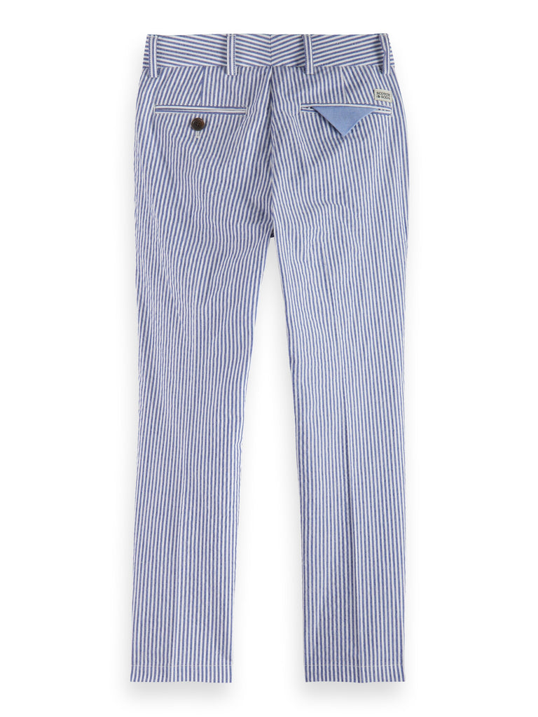 SCOTCH AND SODA SS24 BOY REGULAR SLIM-FIT SEERSUCKER CHINO PANT