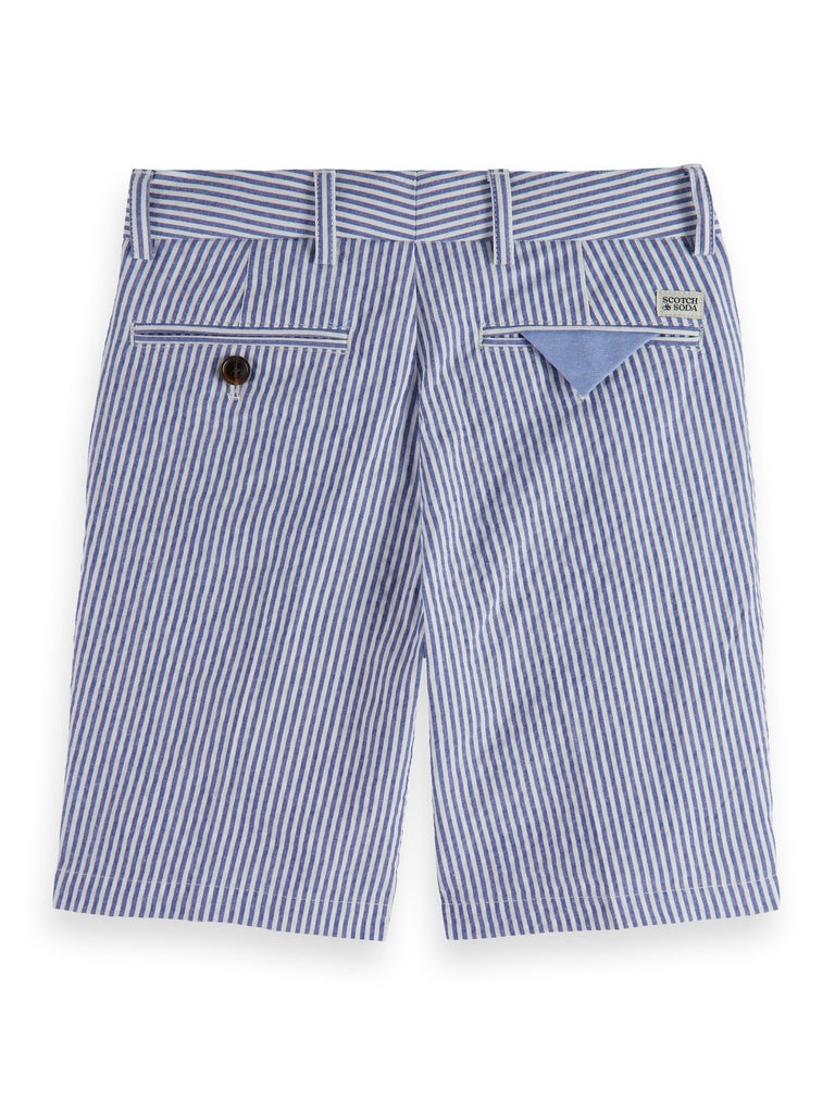 SCOTCH AND SODA SS24 BOY MID LENGTH SEERSUCKER CHINO SHORTS