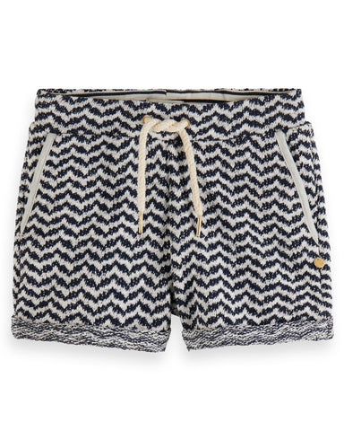 SCOTCH AND SODA SS24 BEACH LIFE PLACED PRINT SHORTS