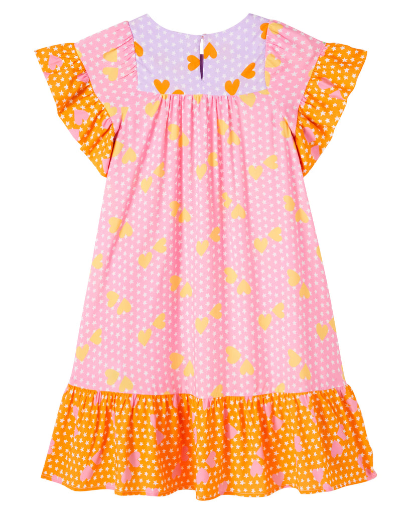 STELLA MCCARTNEY SS26 DITZY STARS HEARTS DRESS