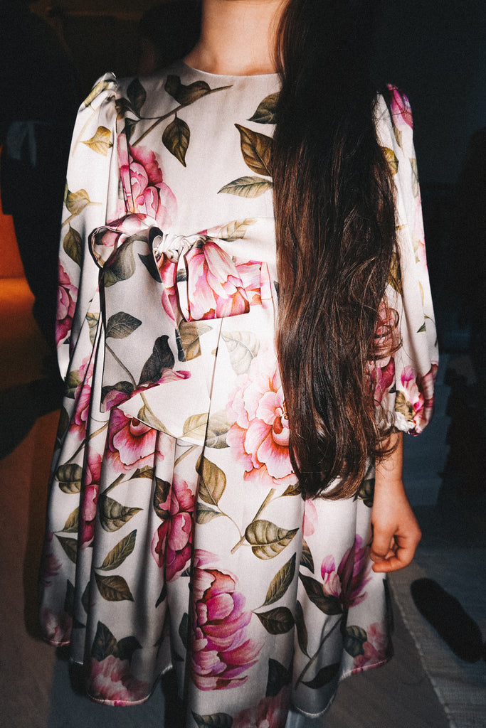PAADE MODE "THE STARBOUND" Florence Silk Dress in Milkwhite