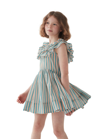 THE MIDDLE DAUGHTER Know Full Well Dress in Multi Stripe