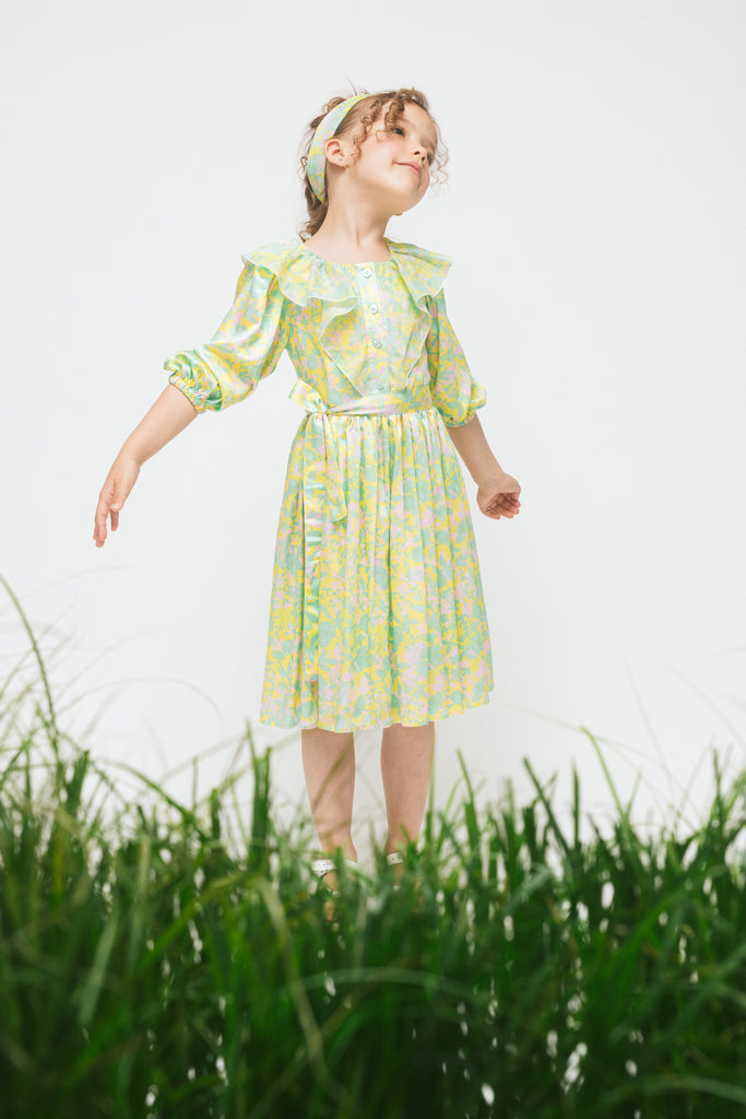 PAADE MODE "RETURN TO NATURE" Viscose  Maxi Dress Anemone  in Yellow