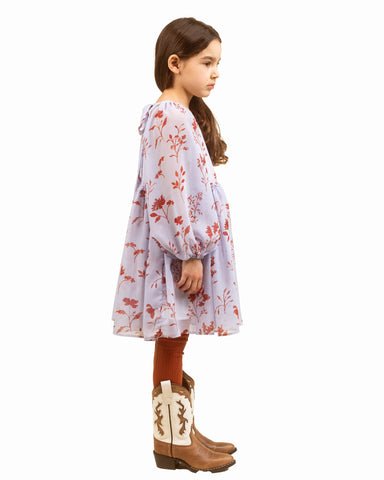 PAADE MODE "ALPENGLOW"  Cotton Snowbell Blue Dress