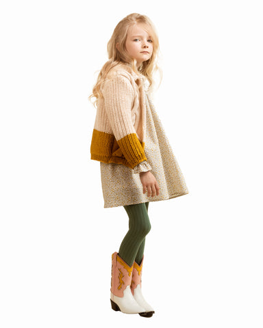 PAADE MODE "RETURN TO NATURE" Knitted Cardigan in Starfish Pink