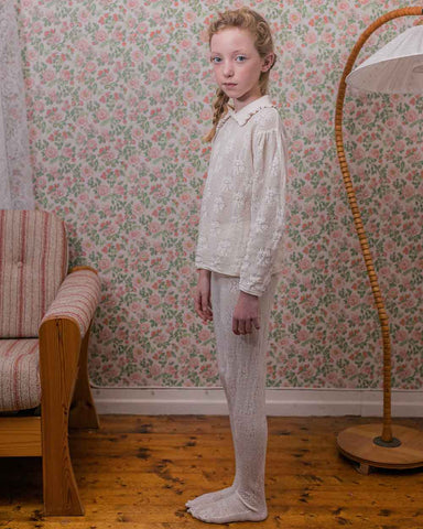 WEEKEND HOUSE KIDS "Things I Like" STRIPPED ICE-CREAM BUTTONED SHIRT