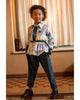 ANJA SCHWERBROCK Svana Blouse with Volume Ruffles in Flowers