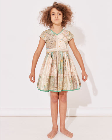 OILILY Spring Summer 2025 DUCKY T-SHIRT DRESS in ABSTRACT CIRCLES