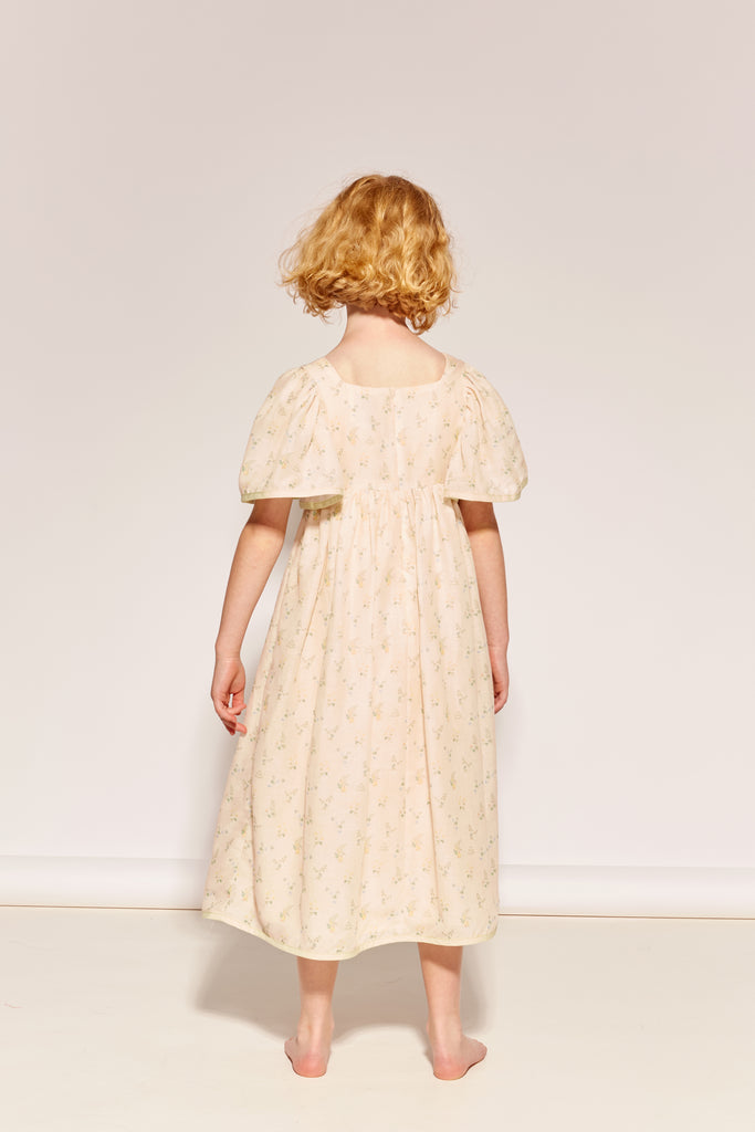 THE MIDDLE DAUGHTER SS26 "AN ENGLISH COMPLEXION" SOUVENIR Dress in Clover and Fern