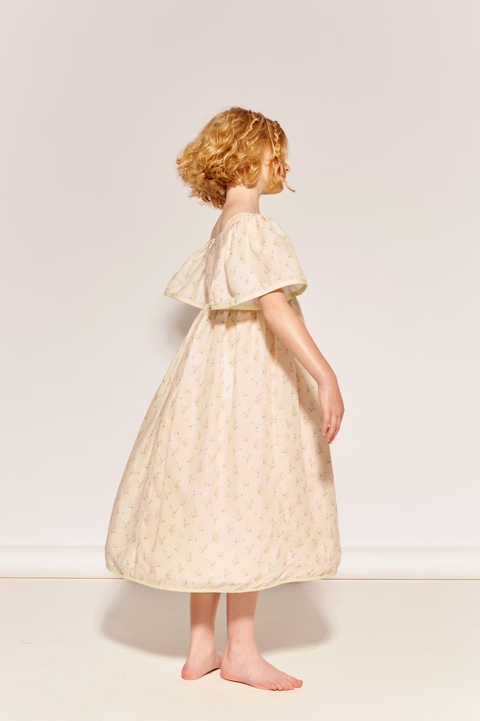 THE MIDDLE DAUGHTER SS26 "AN ENGLISH COMPLEXION" SOUVENIR Dress in Clover and Fern