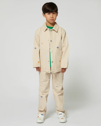 C'ERA UNA VOLTA Betty Puffer Jacket in Cream Check Flower