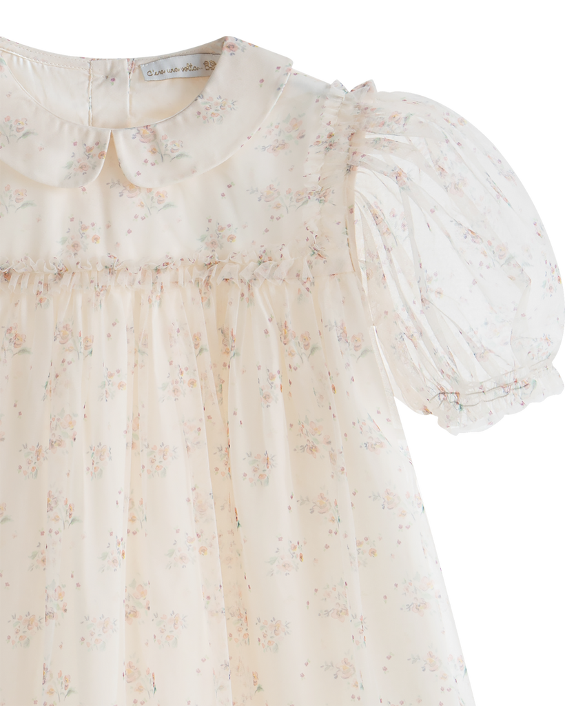 C'ERA UNA VOLTA SPRING 2026 Deborah Dress Cream Flower