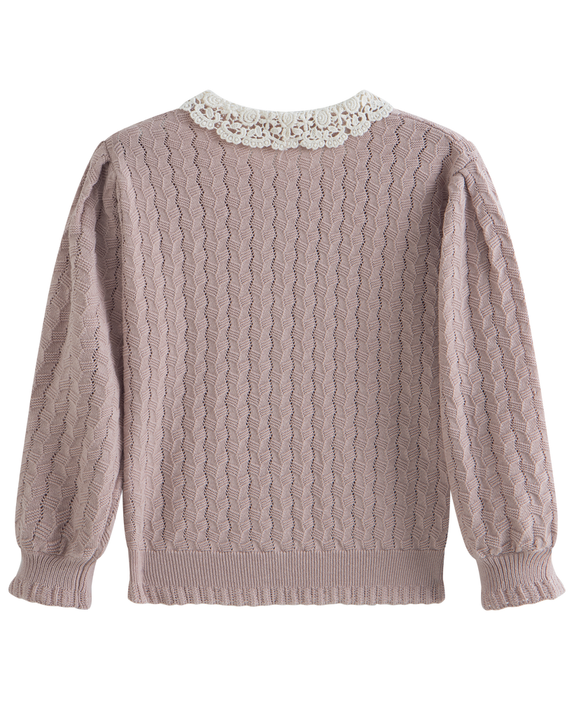 C'ERA UNA VOLTA SPRING 2026 Adelia Cardigan Mauve
