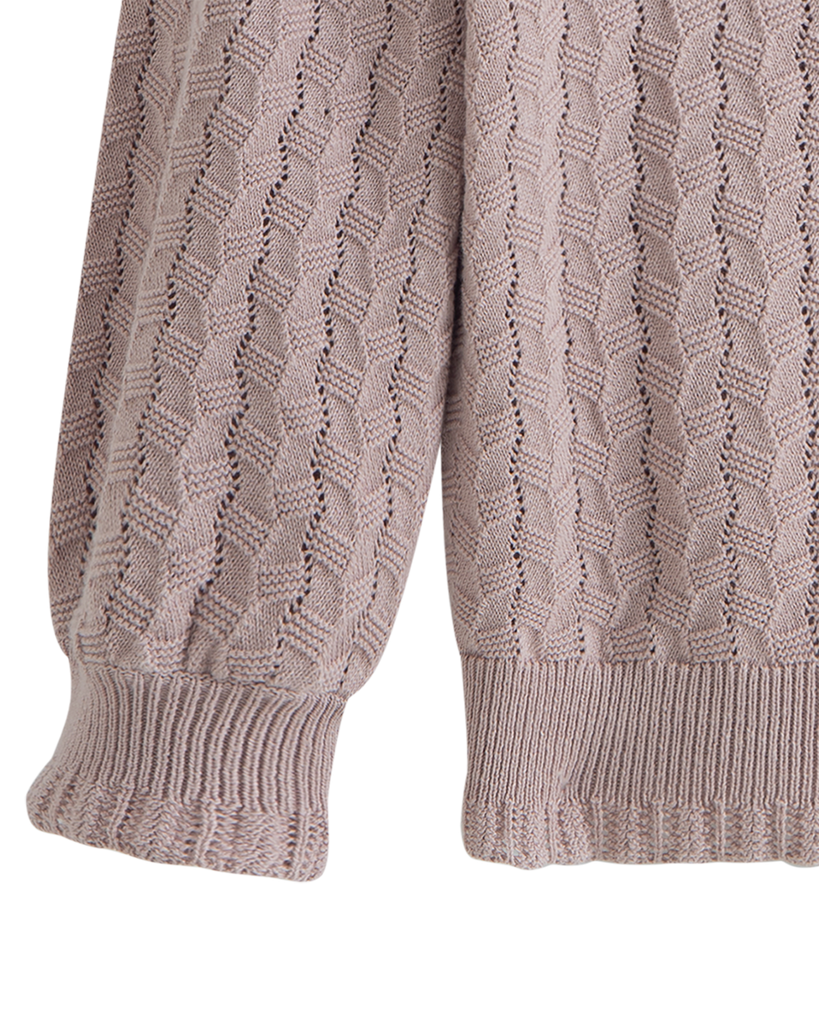 C'ERA UNA VOLTA SPRING 2026 Adelia Cardigan Mauve