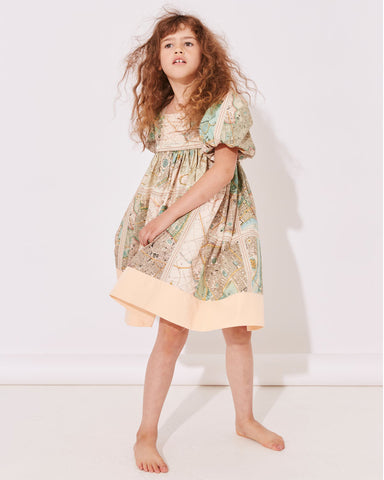 OILILY Spring Summer 2025 DUCKY T-SHIRT DRESS in ABSTRACT CIRCLES